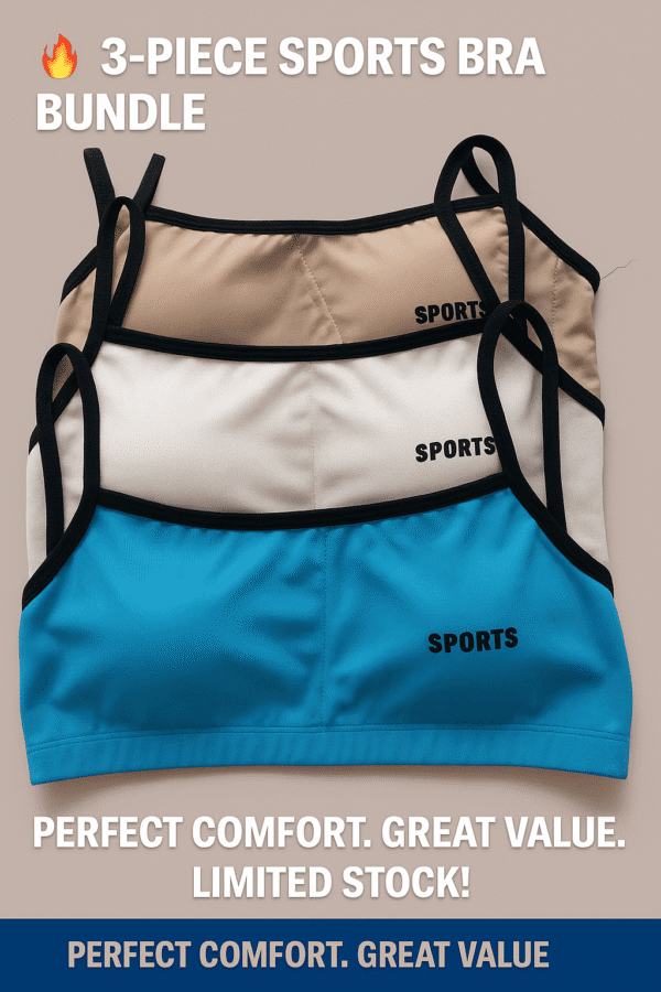 Sports Bras -  Sleek Support - 03-Piece Bundle